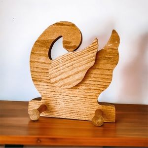 🍊Vintage Wooden Swan Hanger